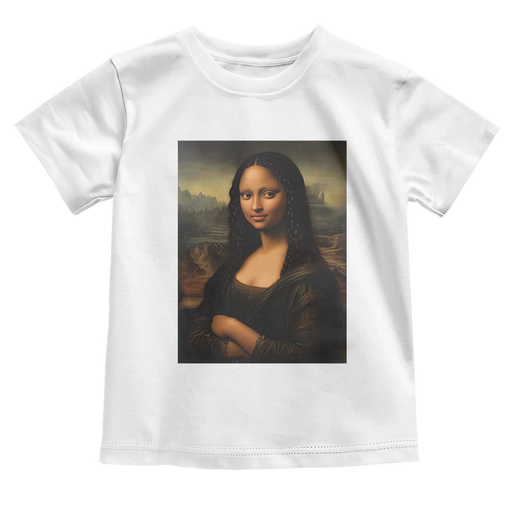 Black Mona Lisa Toddler T Shirt Melanin Pretty Aesthetic Black History