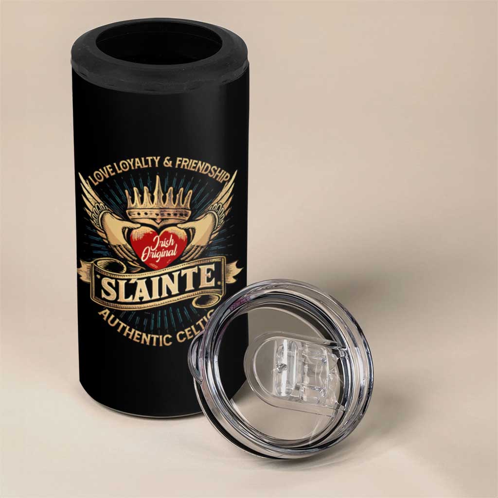 Celtic Claddagh 4 in 1 Can Cooler Tumbler Love Loyalty Friendship Slainte