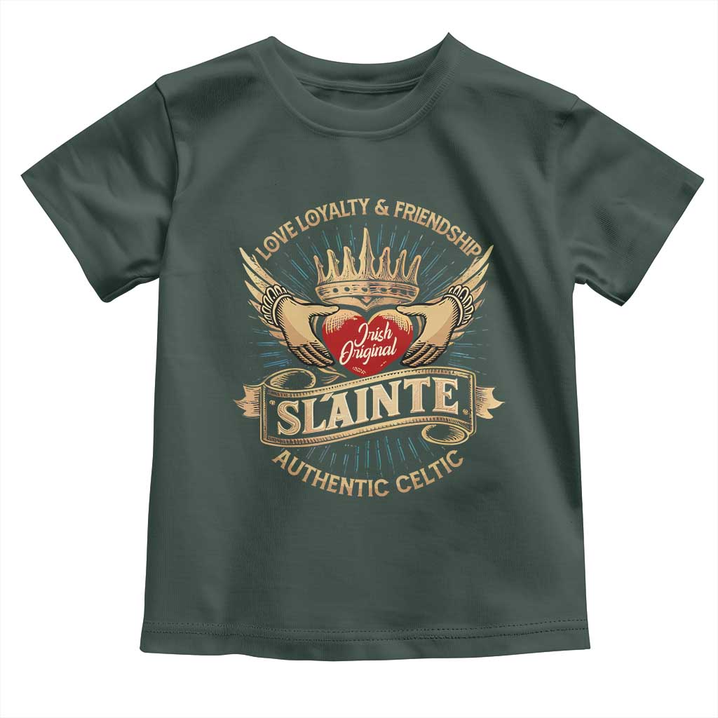 Celtic Claddagh Toddler T Shirt Love Loyalty Friendship Slainte