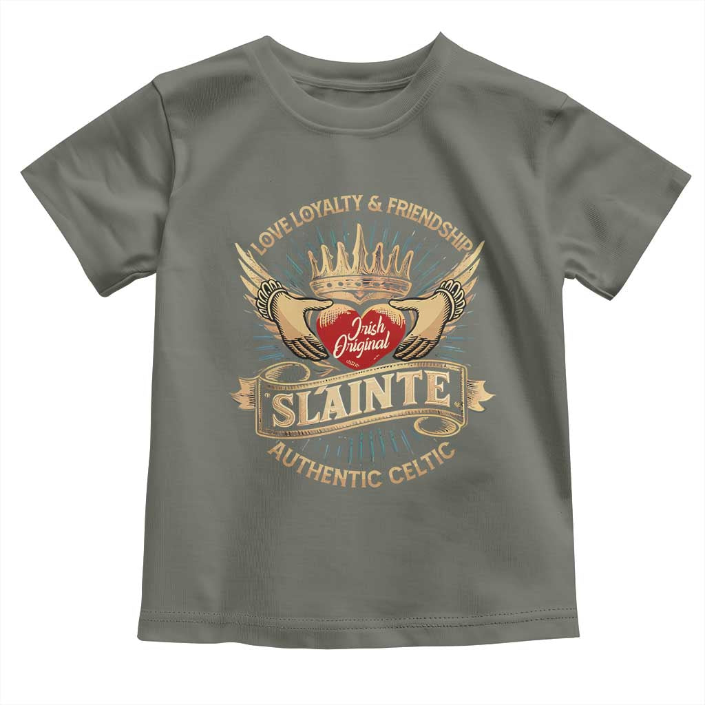 Celtic Claddagh Toddler T Shirt Love Loyalty Friendship Slainte