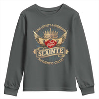 Celtic Claddagh Youth Sweatshirt Love Loyalty Friendship Slainte