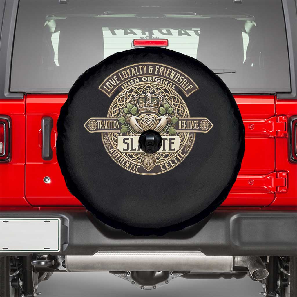 Celtic Claddagh Spare Tire Cover Slainte Love Loyalty Friendship Vintage