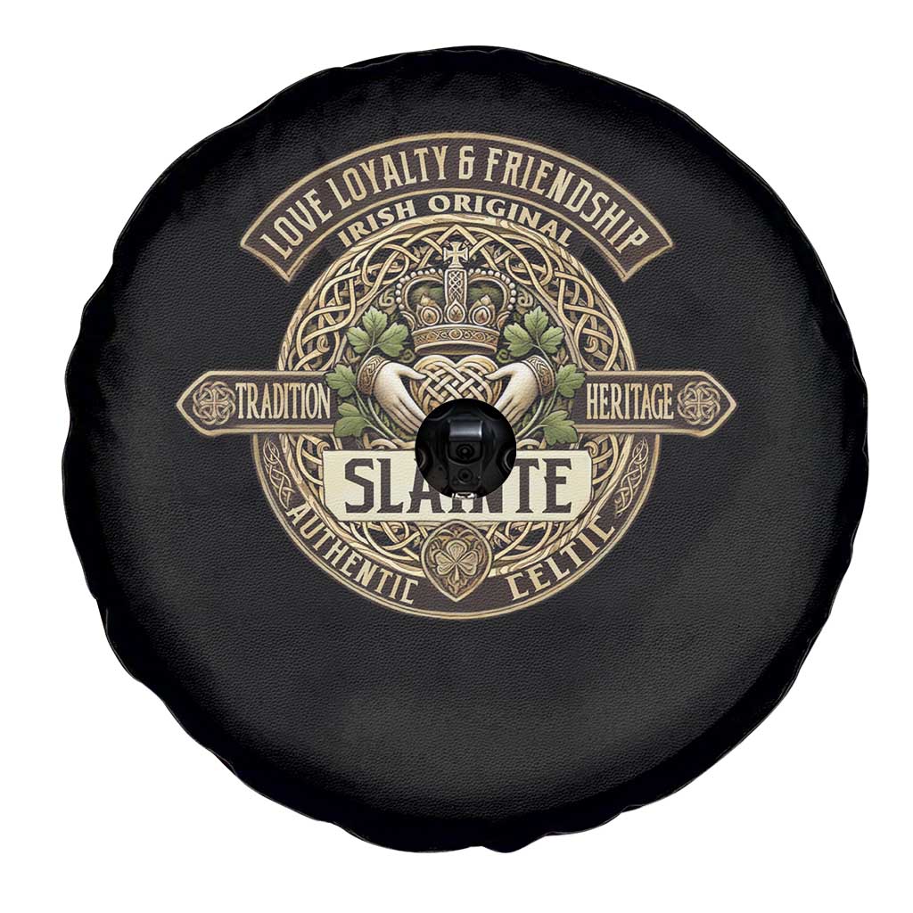 Celtic Claddagh Spare Tire Cover Slainte Love Loyalty Friendship Vintage