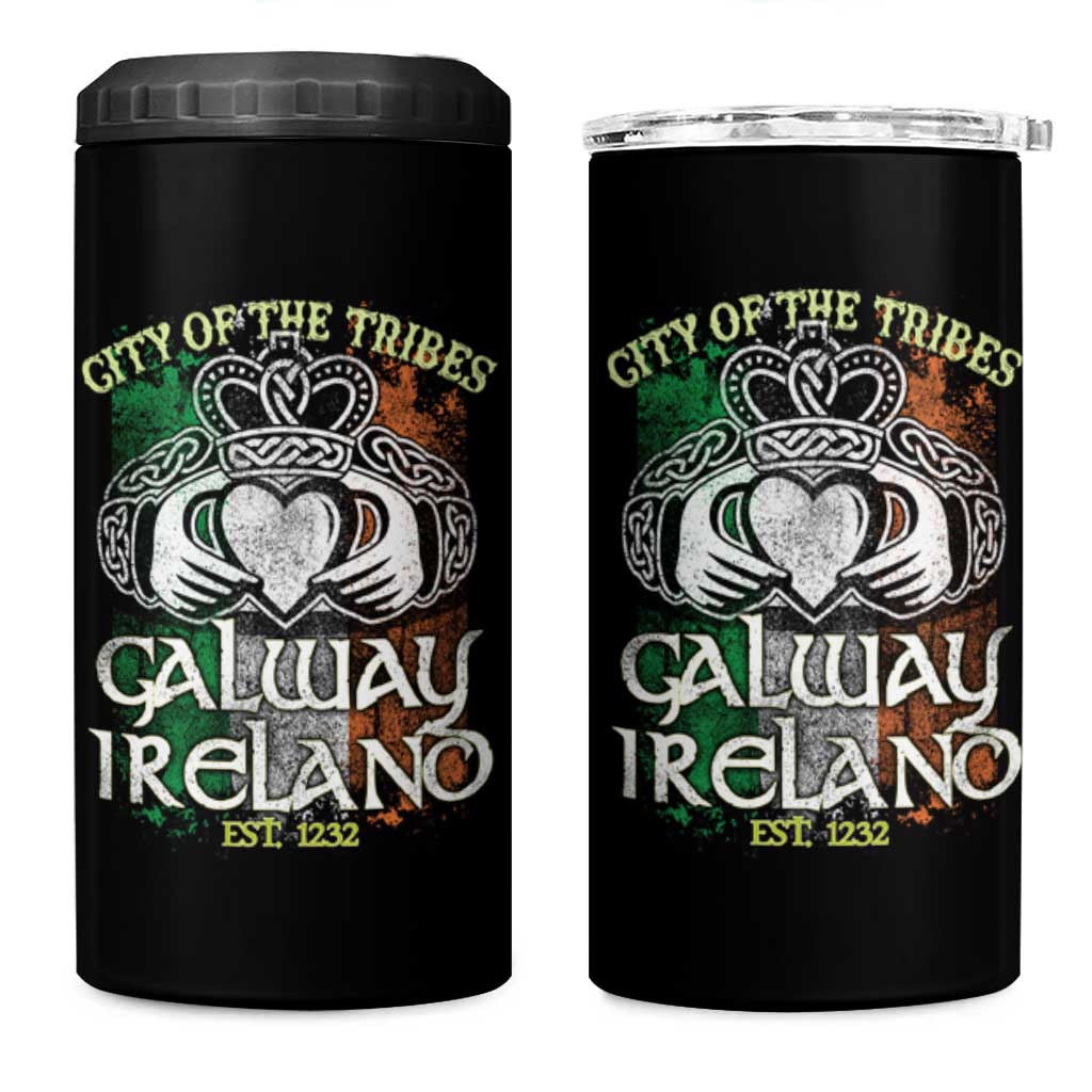 Galway Ireland 4 in 1 Can Cooler Tumbler City Of The Tribes Est 1232