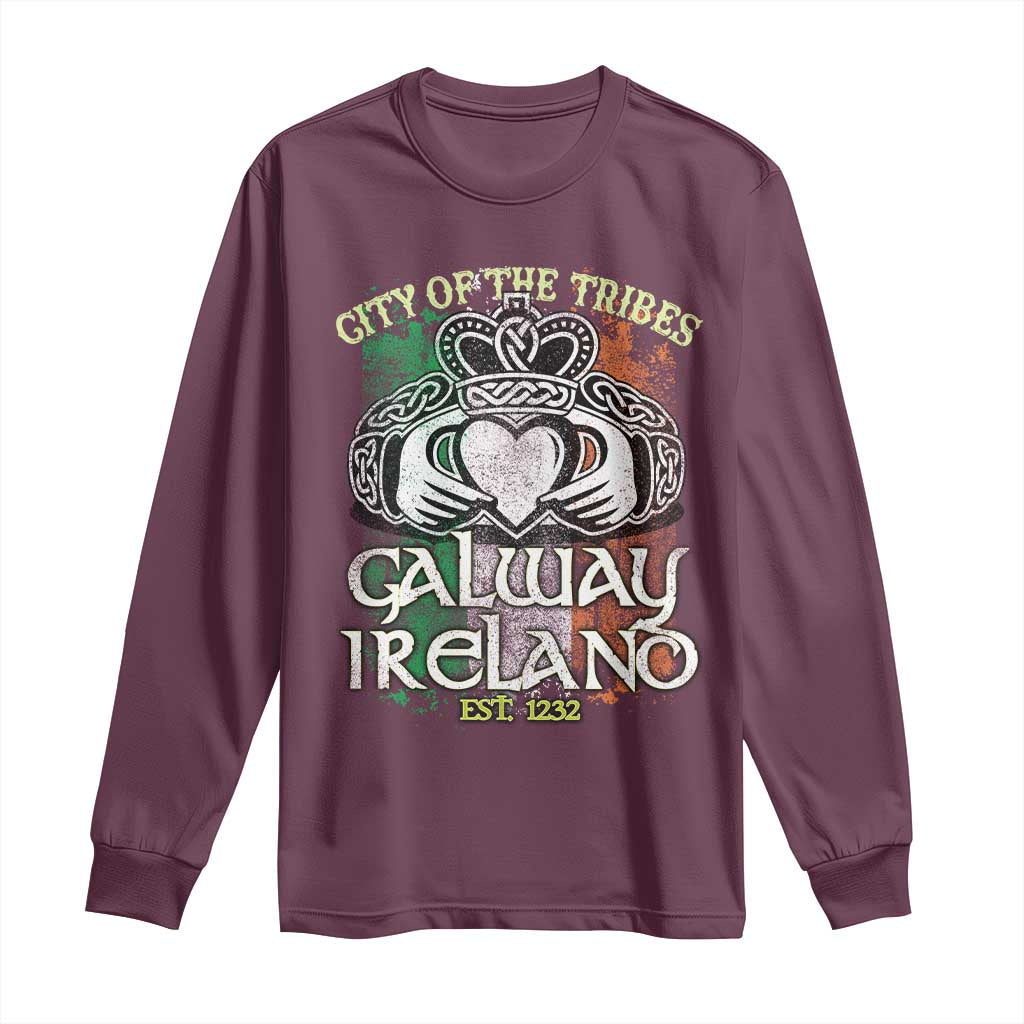 Galway Ireland Long Sleeve Shirt City Of The Tribes Est 1232