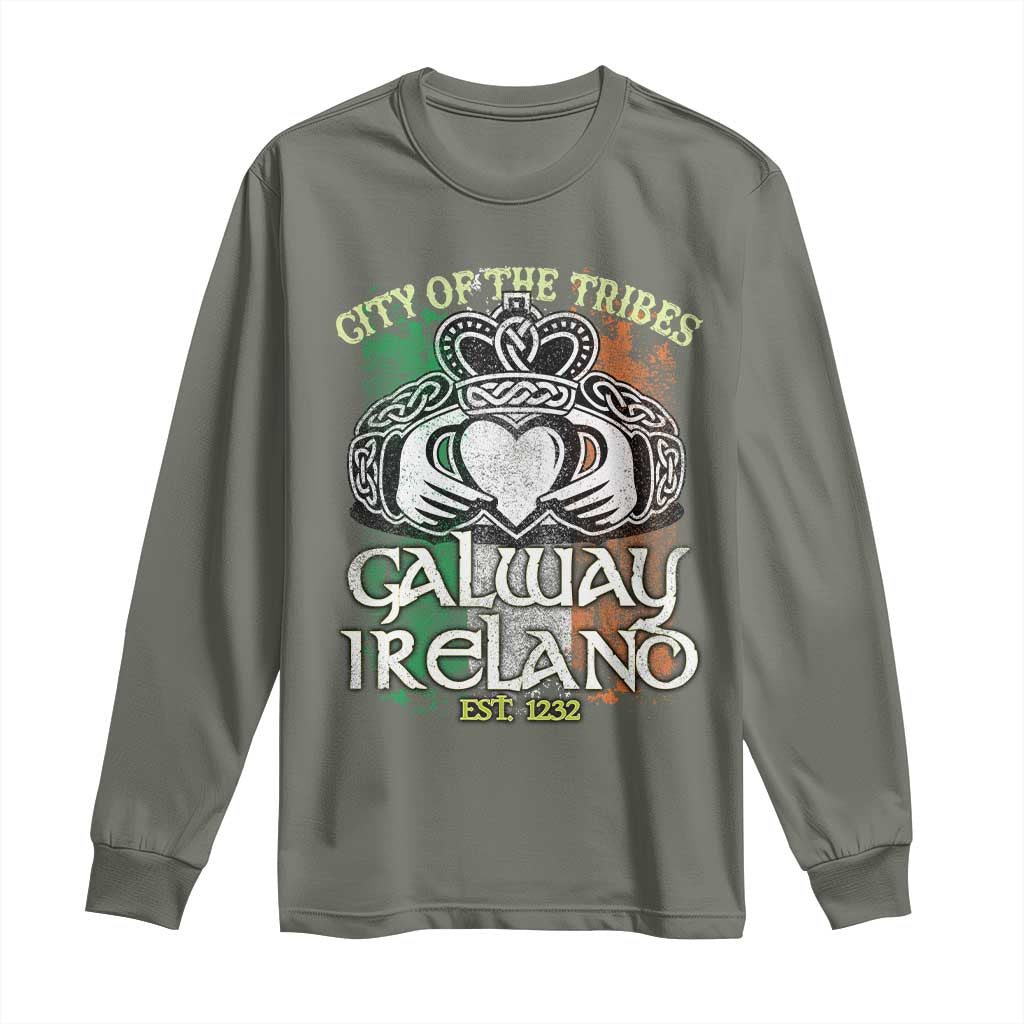 Galway Ireland Long Sleeve Shirt City Of The Tribes Est 1232