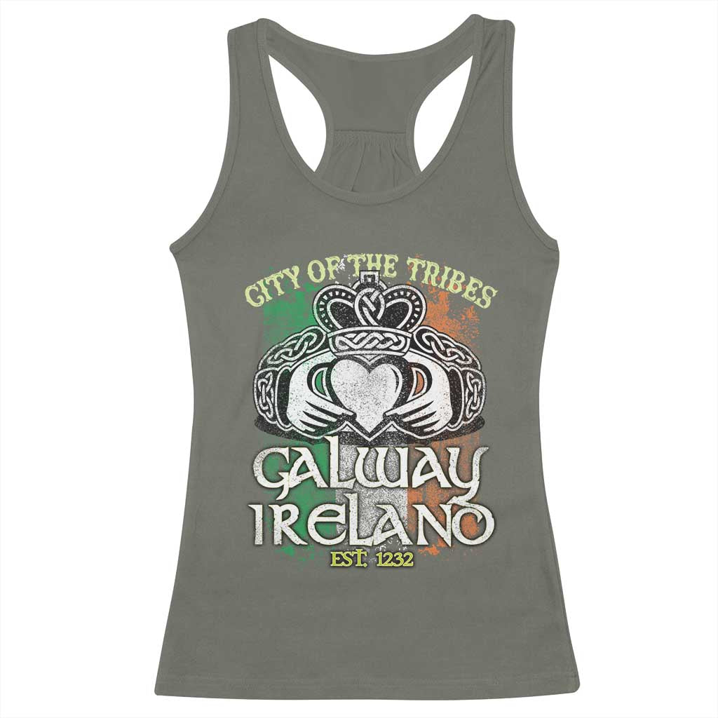 Galway Ireland Racerback Tank Top City Of The Tribes Est 1232