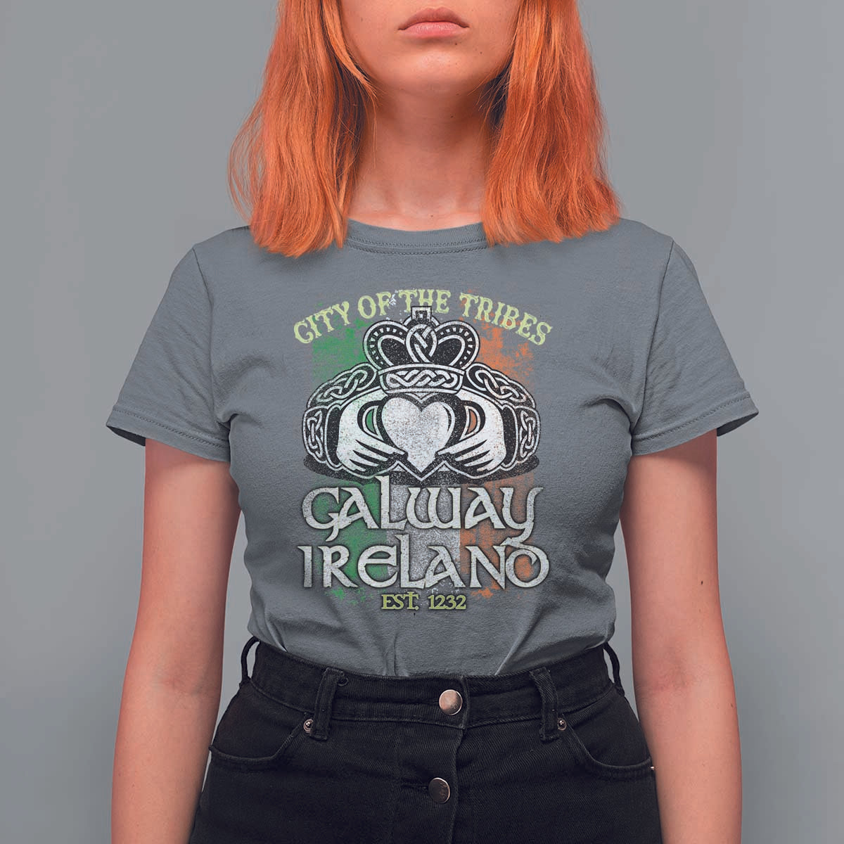 Galway Ireland T Shirt For Women City Of The Tribes Est 1232