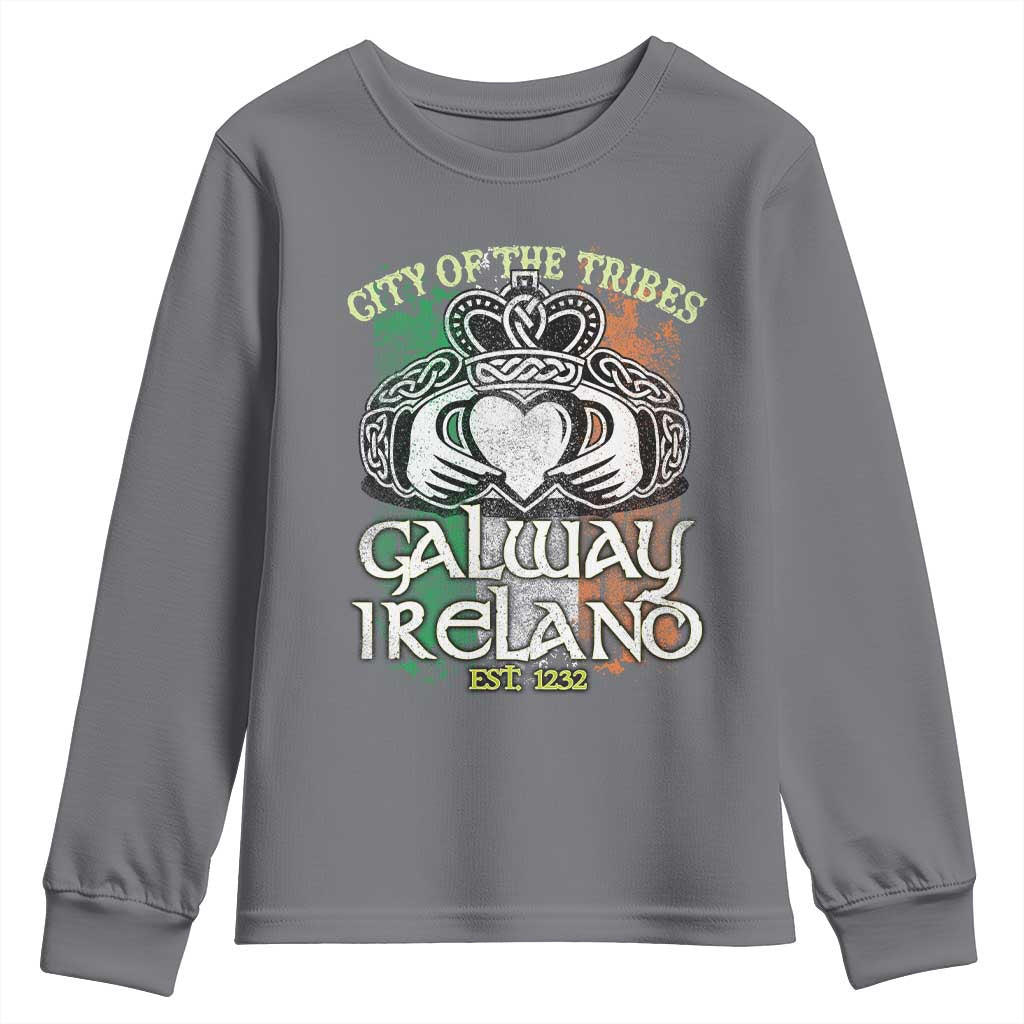 Galway Ireland Youth Sweatshirt City Of The Tribes Est 1232