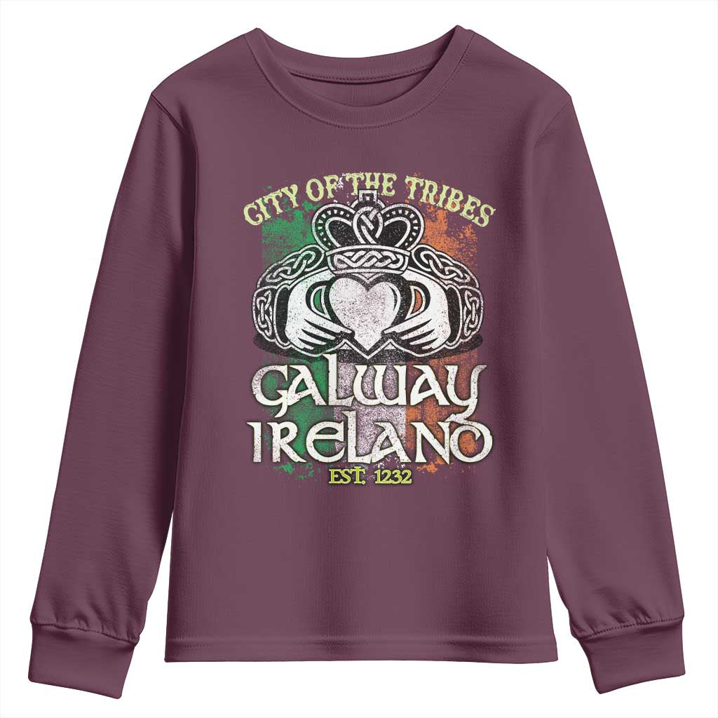 Galway Ireland Youth Sweatshirt City Of The Tribes Est 1232