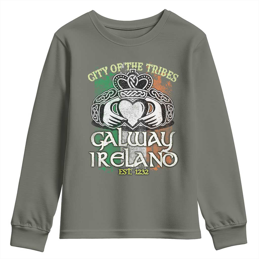 Galway Ireland Youth Sweatshirt City Of The Tribes Est 1232