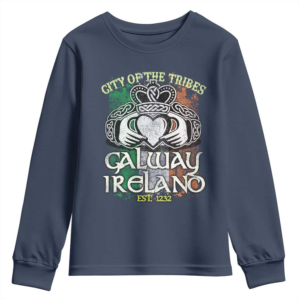 Galway Ireland Youth Sweatshirt City Of The Tribes Est 1232