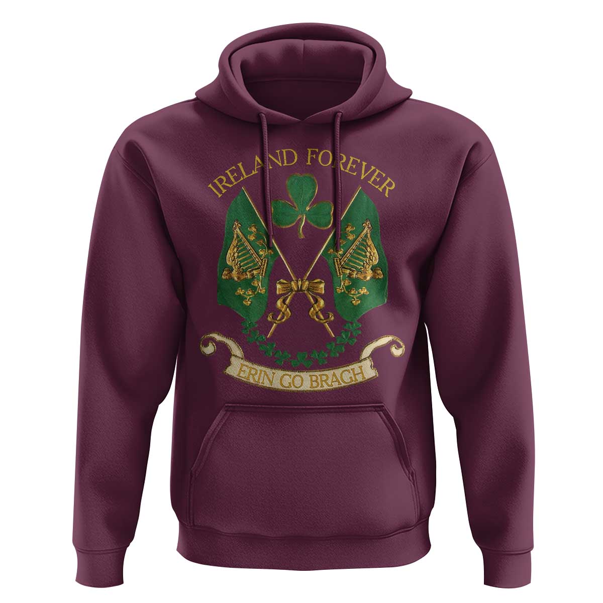 Irish Pride Hoodie Eirinn Go Brach Ireland Forever