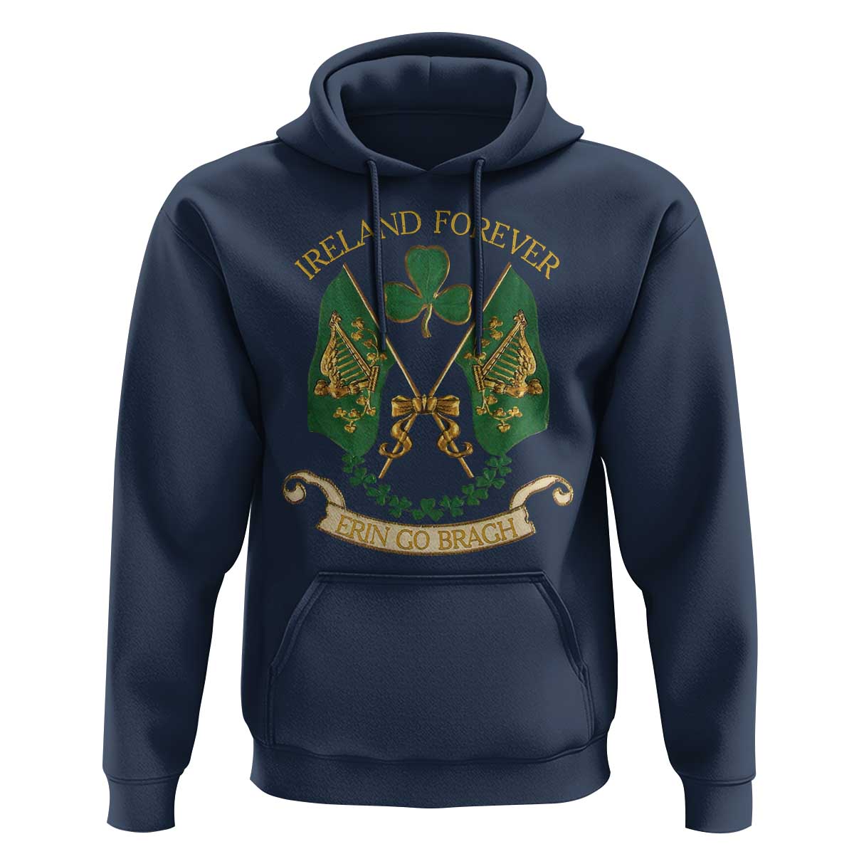 Irish Pride Hoodie Eirinn Go Brach Ireland Forever