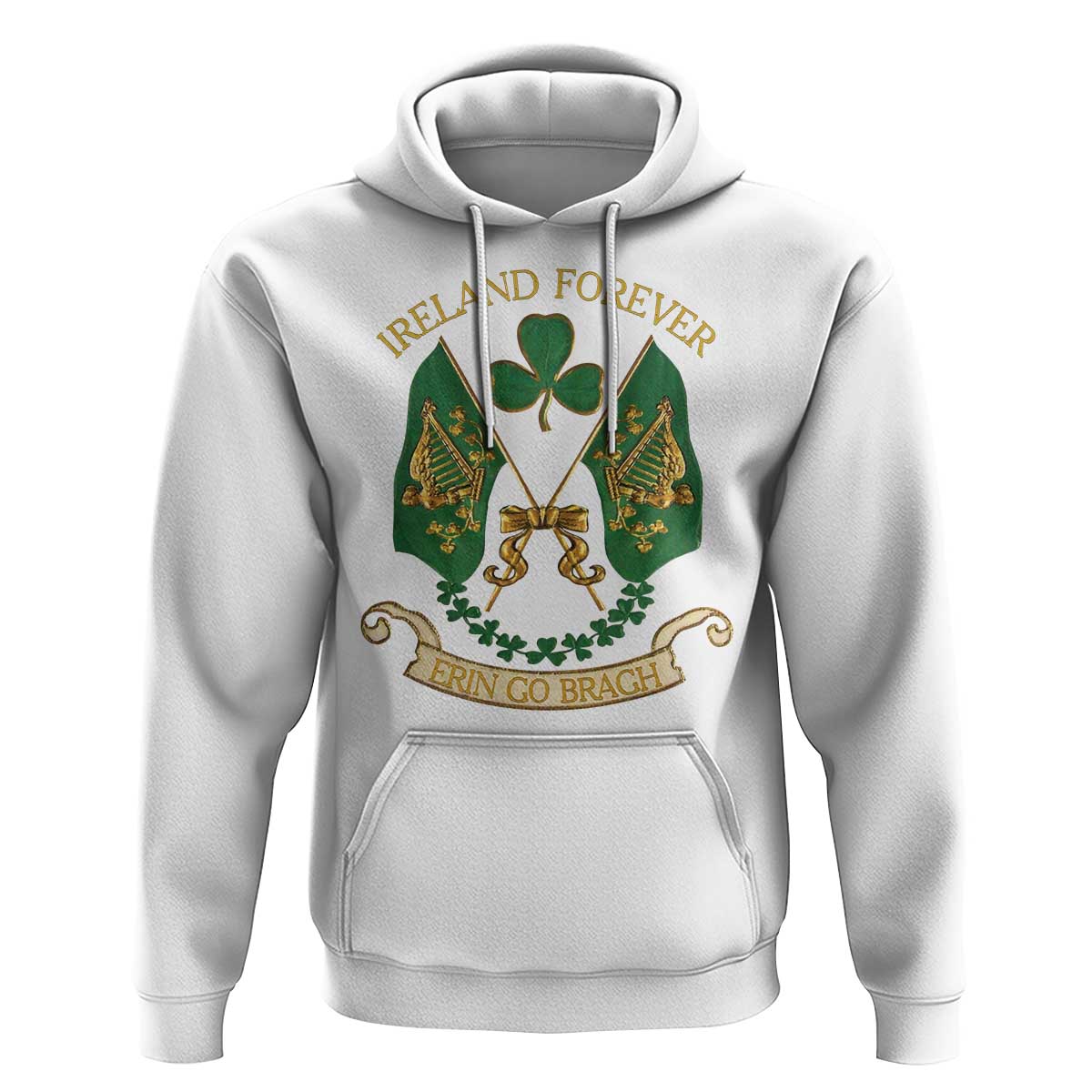 Irish Pride Hoodie Eirinn Go Brach Ireland Forever