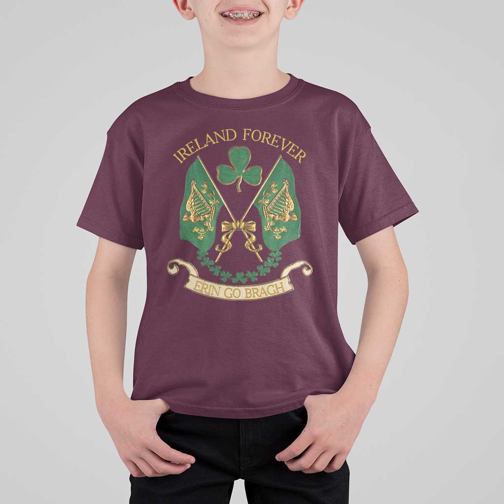 Irish Pride T Shirt For Kid Eirinn Go Brach Ireland Forever