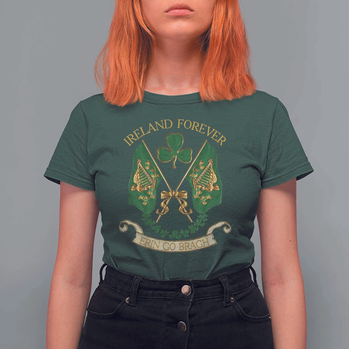 Irish Pride T Shirt For Women Eirinn Go Brach Ireland Forever