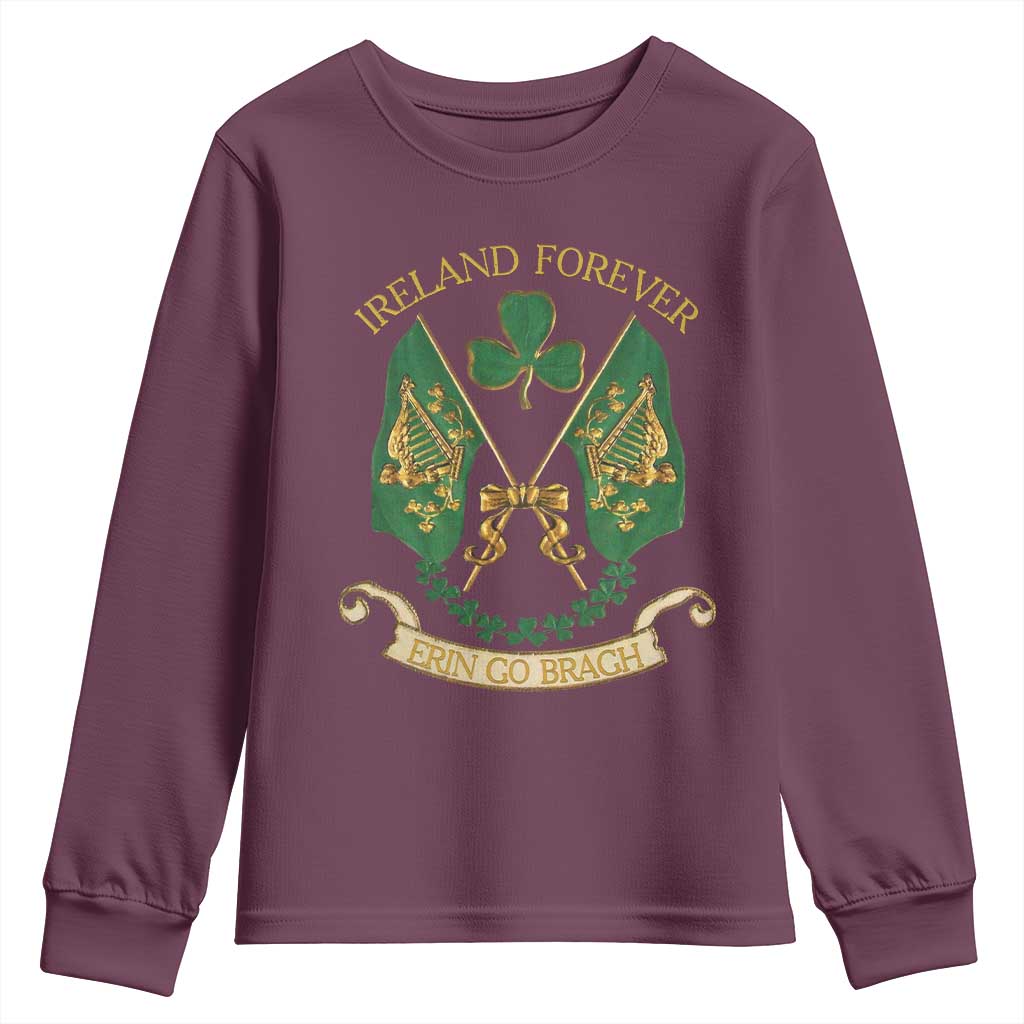 Irish Pride Youth Sweatshirt Eirinn Go Brach Ireland Forever