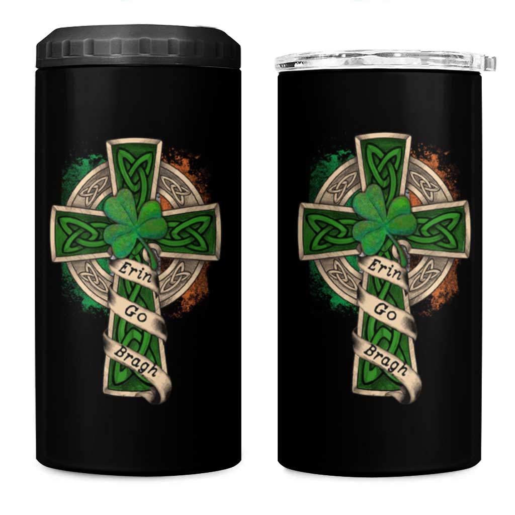Irish Pride 4 in 1 Can Cooler Tumbler Eirinn Go Brach Ireland For Ever