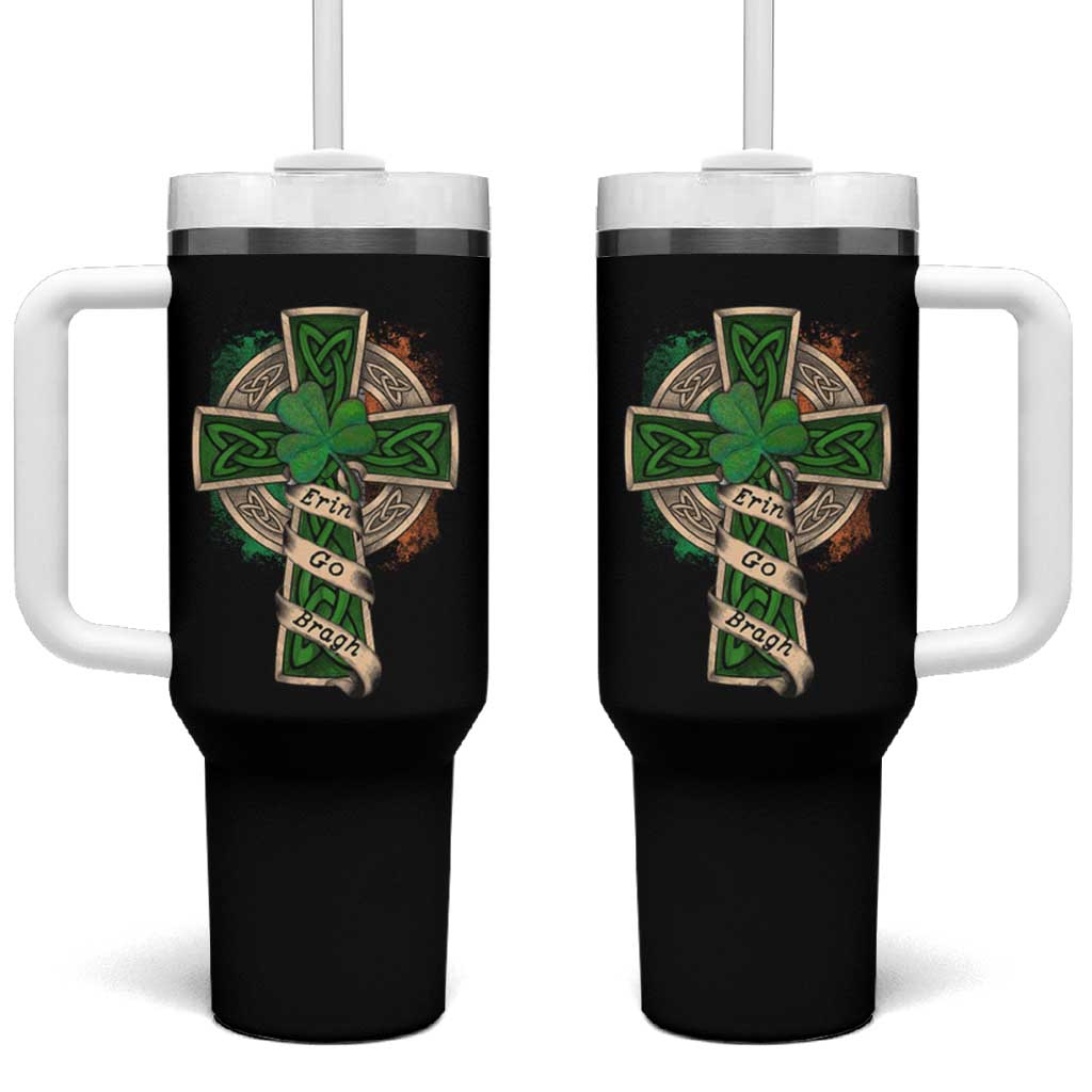 Irish Pride Tumbler With Handle Eirinn Go Brach Ireland For Ever