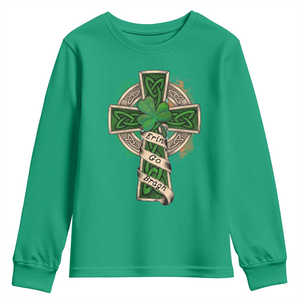Irish Pride Youth Sweatshirt Eirinn Go Brach Ireland For Ever