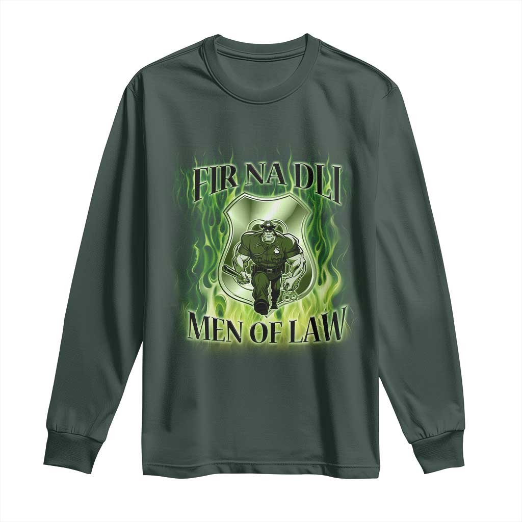 Patriotic Irish Pride Long Sleeve Shirt Fir Na Dli Men Of Law