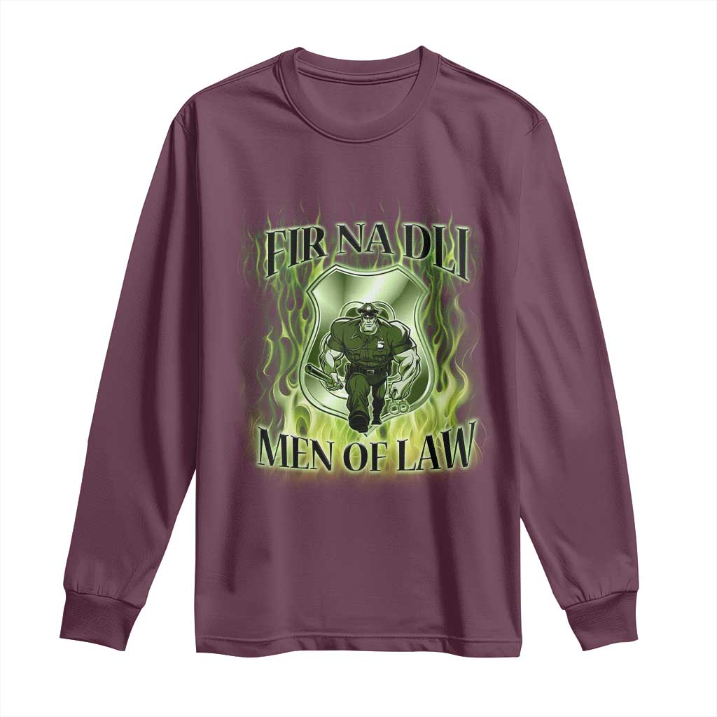 Patriotic Irish Pride Long Sleeve Shirt Fir Na Dli Men Of Law
