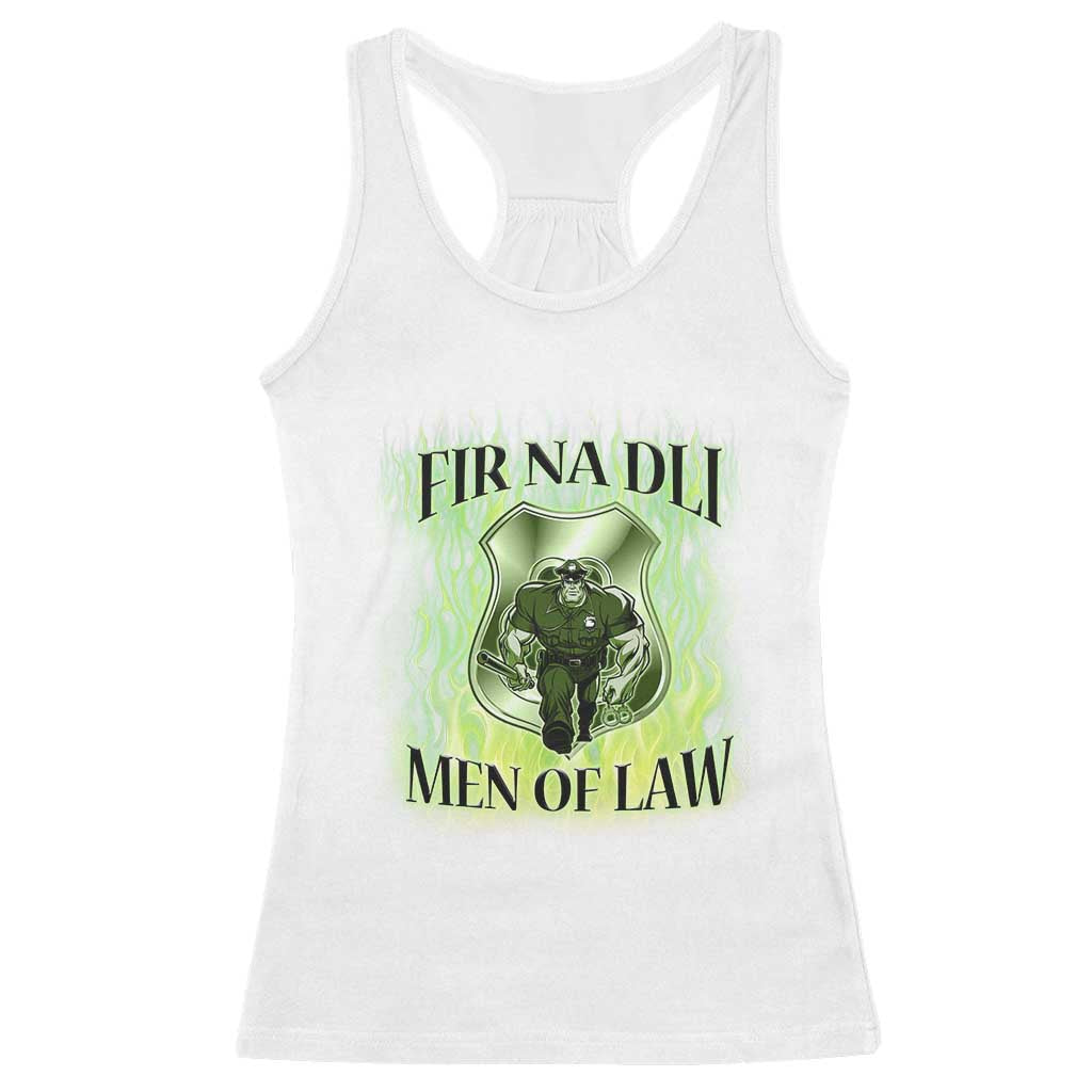 Patriotic Irish Pride Racerback Tank Top Fir Na Dli Men Of Law