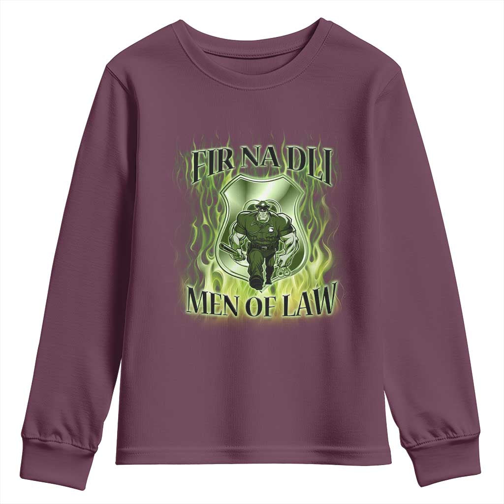 Patriotic Irish Pride Youth Sweatshirt Fir Na Dli Men Of Law