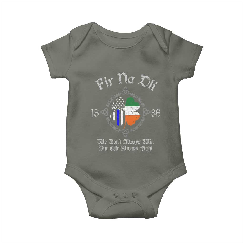 Irish Pride Baby Onesie Fir Na Dli Men Of Law Shamrock American Irish Flag