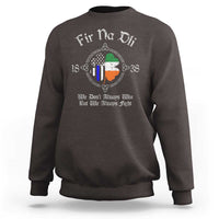 Irish Pride Sweatshirt Fir Na Dli Men Of Law Shamrock American Irish Flag