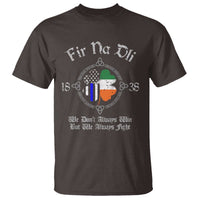 Irish Pride T Shirt Fir Na Dli Men Of Law Shamrock American Irish Flag