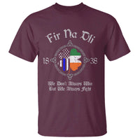Irish Pride T Shirt Fir Na Dli Men Of Law Shamrock American Irish Flag