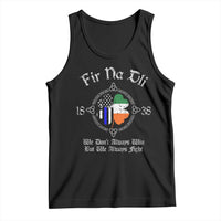 Irish Pride Tank Top Fir Na Dli Men Of Law Shamrock American Irish Flag