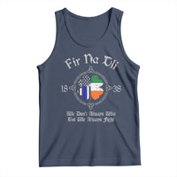 Irish Pride Tank Top Fir Na Dli Men Of Law Shamrock American Irish Flag