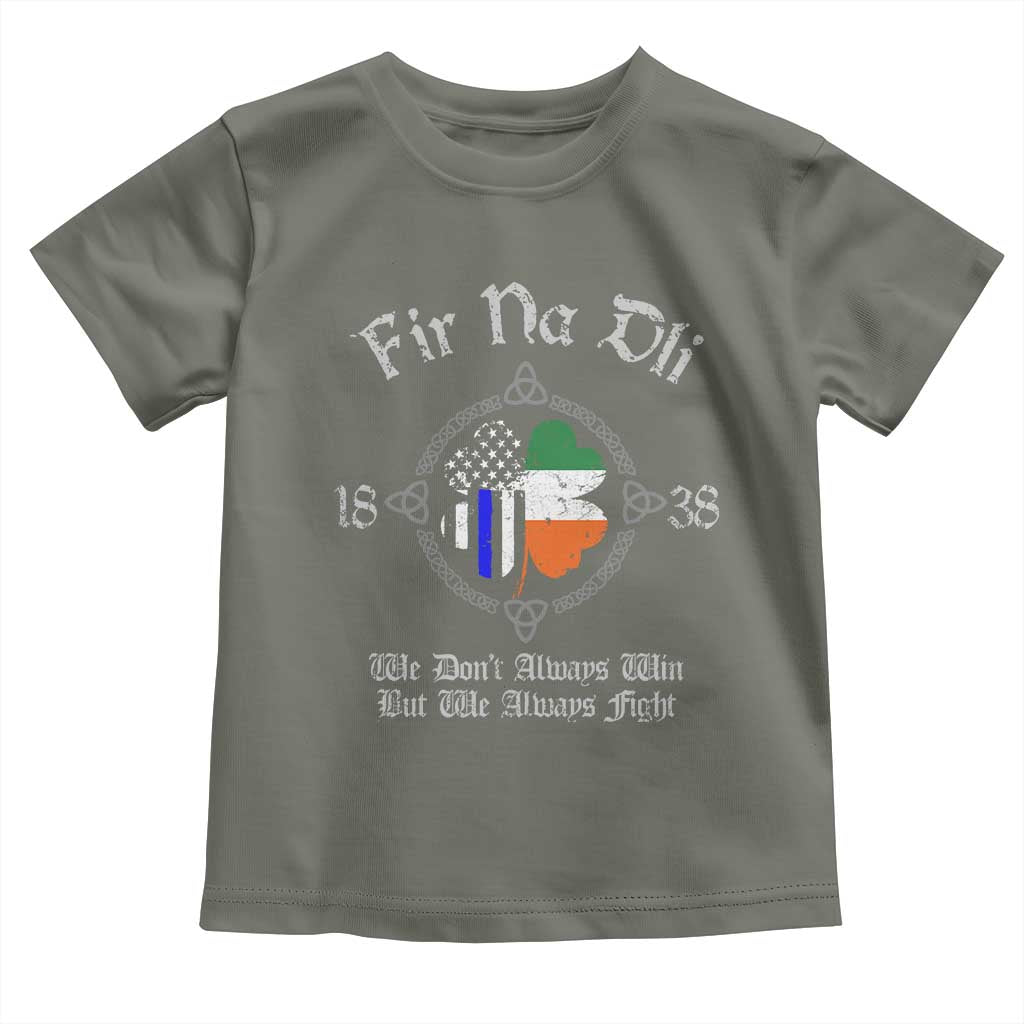 Irish Pride Toddler T Shirt Fir Na Dli Men Of Law Shamrock American Irish Flag