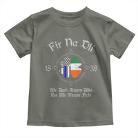 Irish Pride Toddler T Shirt Fir Na Dli Men Of Law Shamrock American Irish Flag