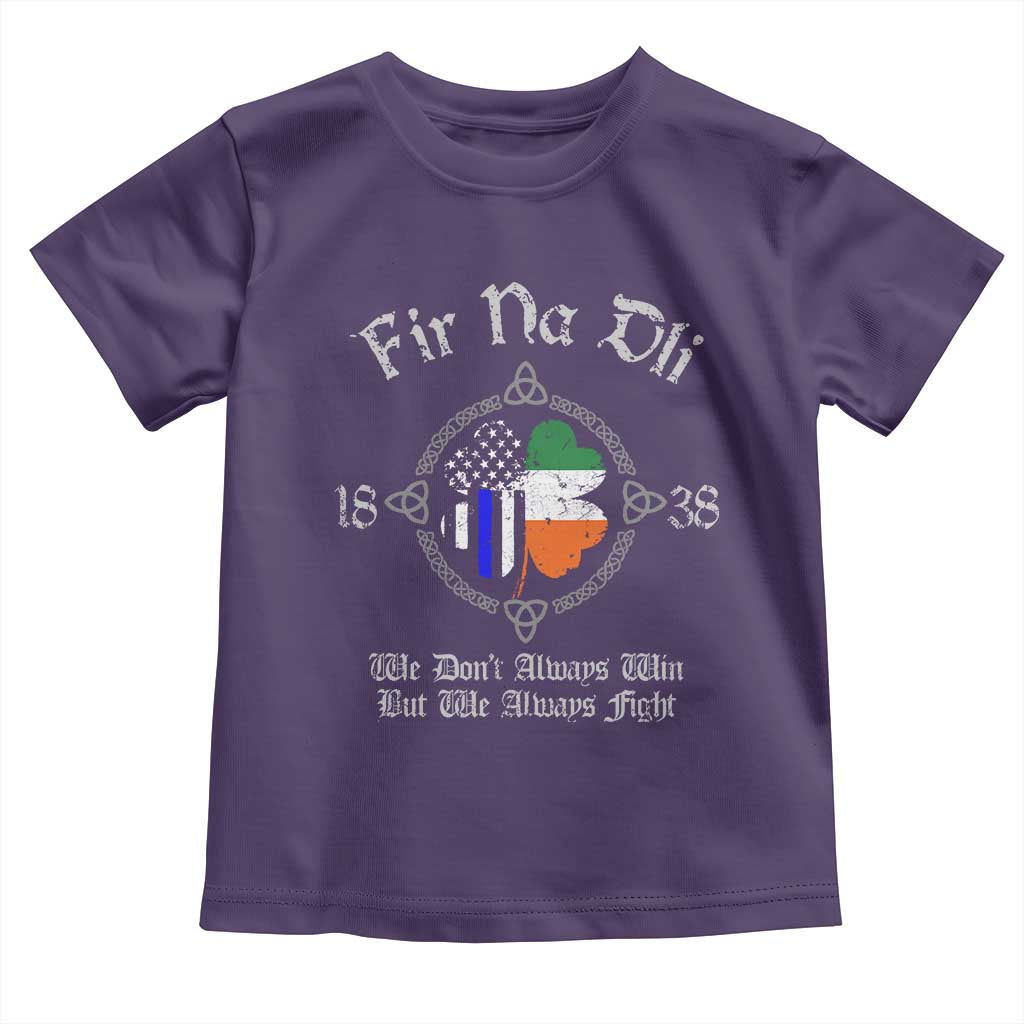 Irish Pride Toddler T Shirt Fir Na Dli Men Of Law Shamrock American Irish Flag