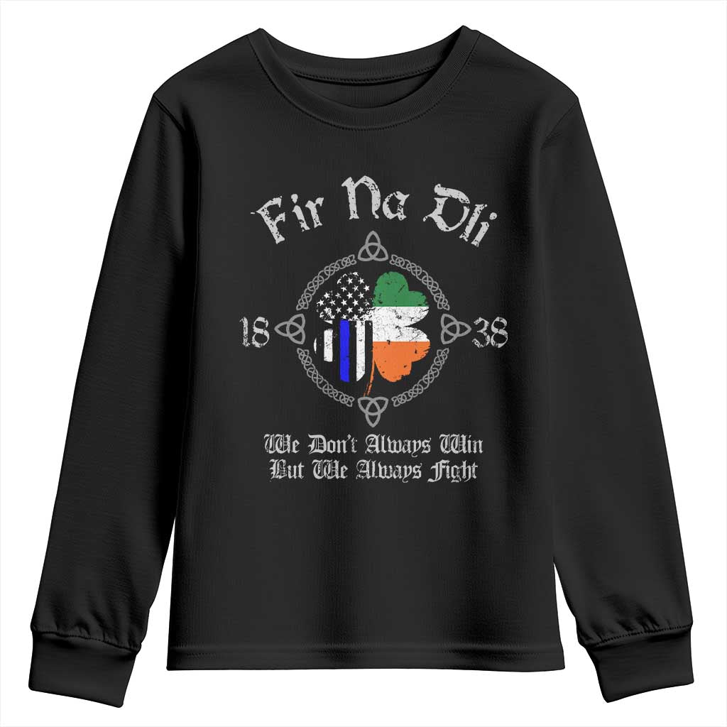 Irish Pride Youth Sweatshirt Fir Na Dli Men Of Law Shamrock American Irish Flag