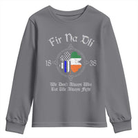 Irish Pride Youth Sweatshirt Fir Na Dli Men Of Law Shamrock American Irish Flag
