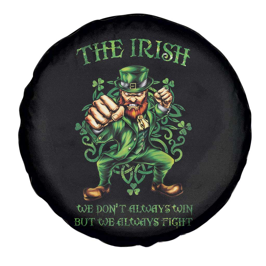 Irish Pride Spare Tire Cover We Don't Always Win But We Always Fight Funny Leprechaun