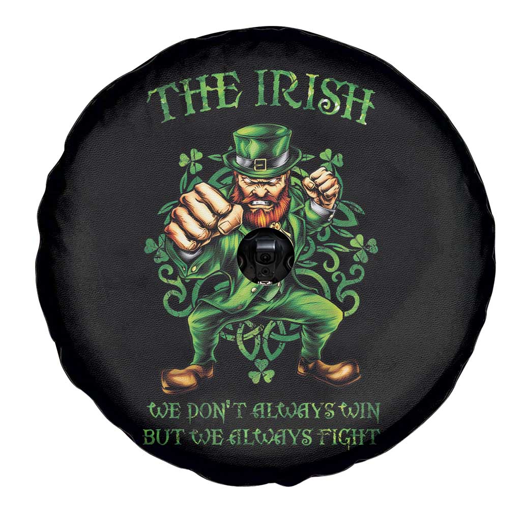 Irish Pride Spare Tire Cover We Don't Always Win But We Always Fight Funny Leprechaun