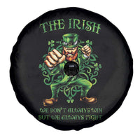 Irish Pride Spare Tire Cover We Don't Always Win But We Always Fight Funny Leprechaun