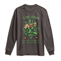 Irish Pride Long Sleeve Shirt We Don't Always Win But We Always Fight Funny Leprechaun