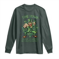 Irish Pride Long Sleeve Shirt We Don't Always Win But We Always Fight Funny Leprechaun