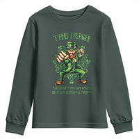 Irish Pride Youth Sweatshirt We Don't Always Win But We Always Fight Funny Leprechaun