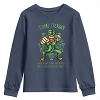 Irish Pride Youth Sweatshirt We Don't Always Win But We Always Fight Funny Leprechaun