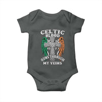 Irish Celtic Pride Baby Onesie Celtic Blood Runs Through My Veins