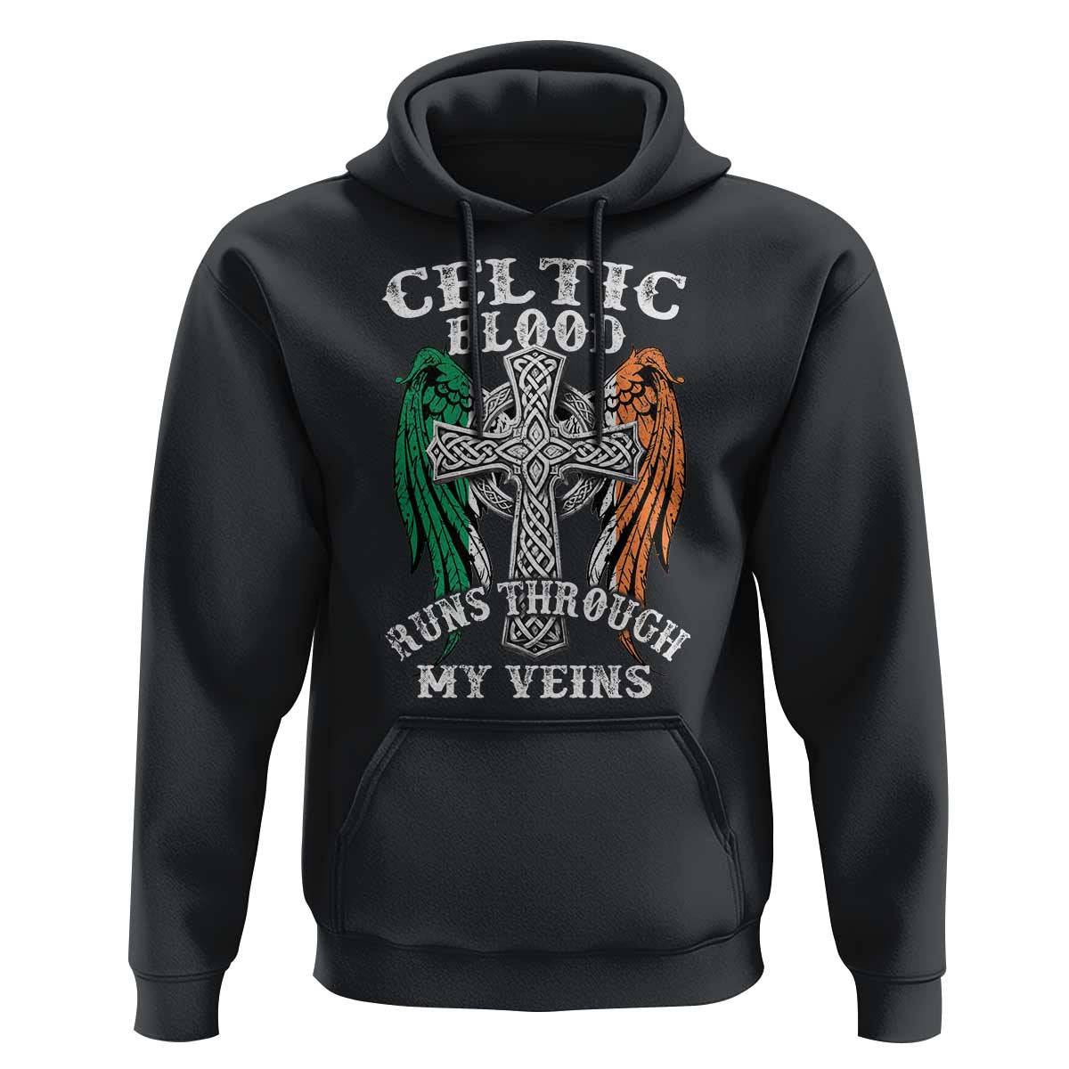 Irish Celtic Pride Hoodie Celtic Blood Runs Through My Veins