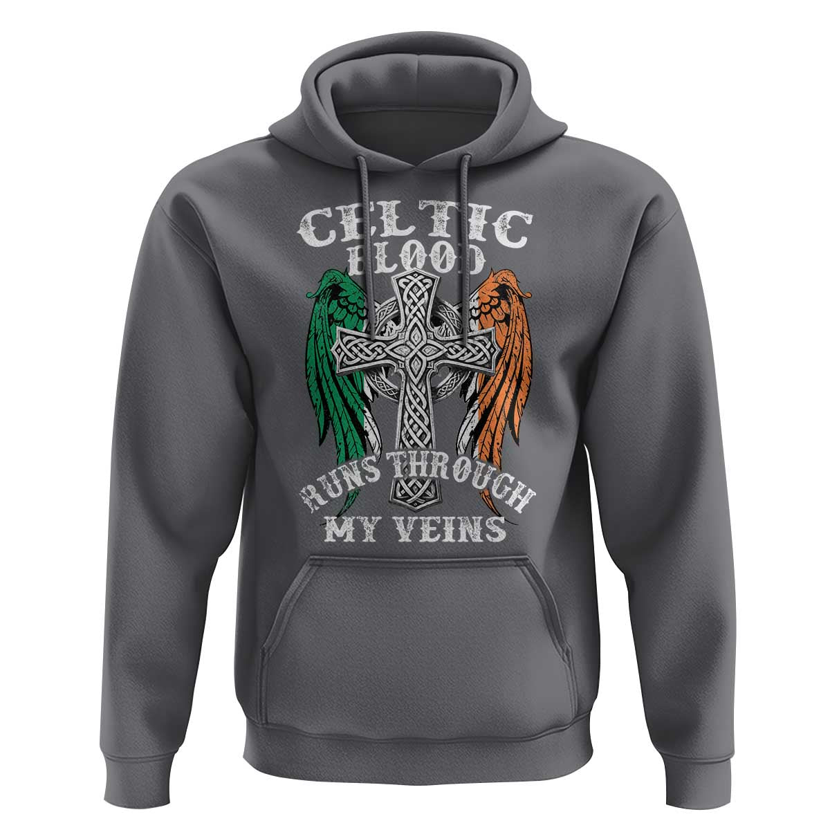 Irish Celtic Pride Hoodie Celtic Blood Runs Through My Veins